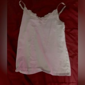 lace white tank top